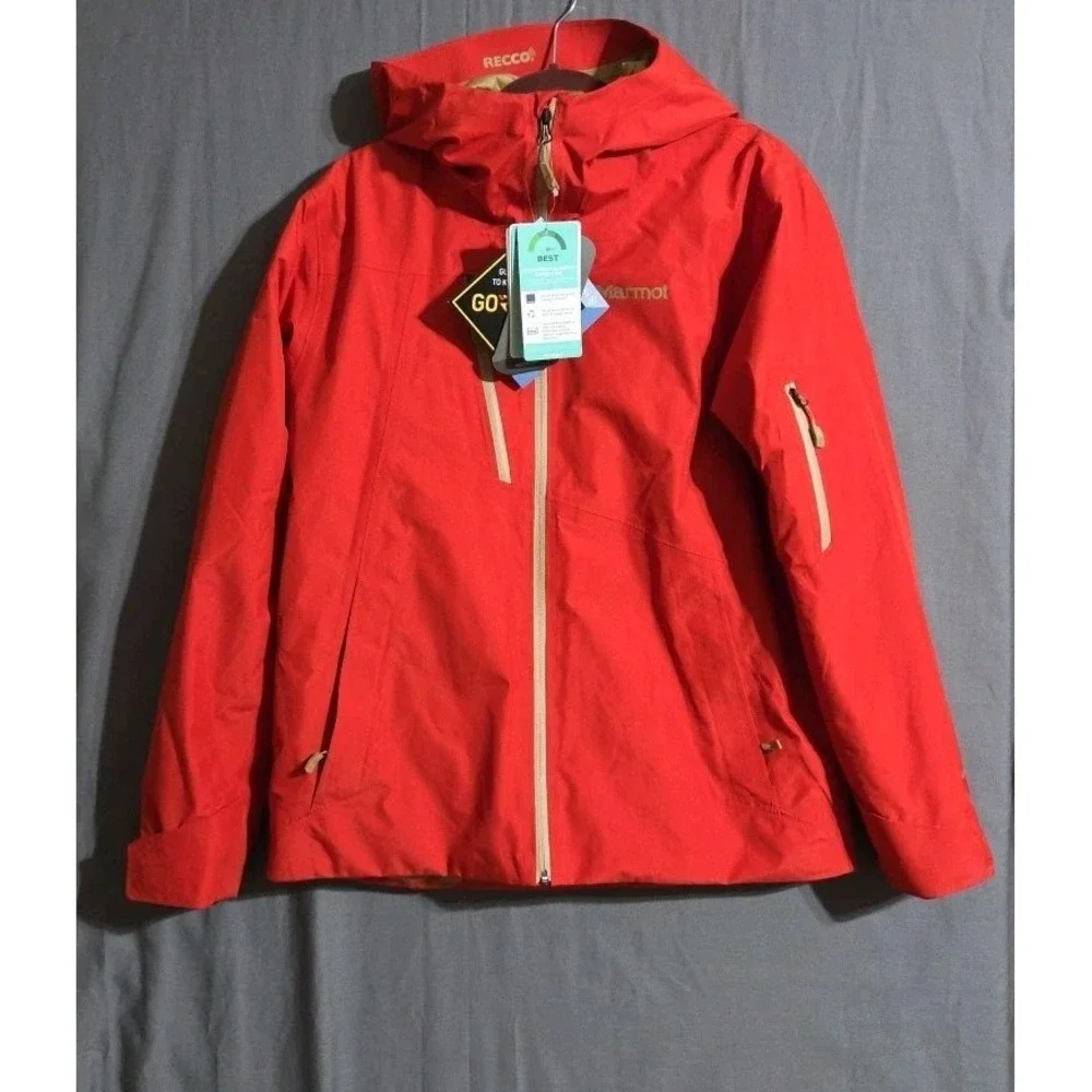 NEW Marmot Lightray Men's M Gore-Tex Recco Ski Parka/Jacket/Coat Orange $350